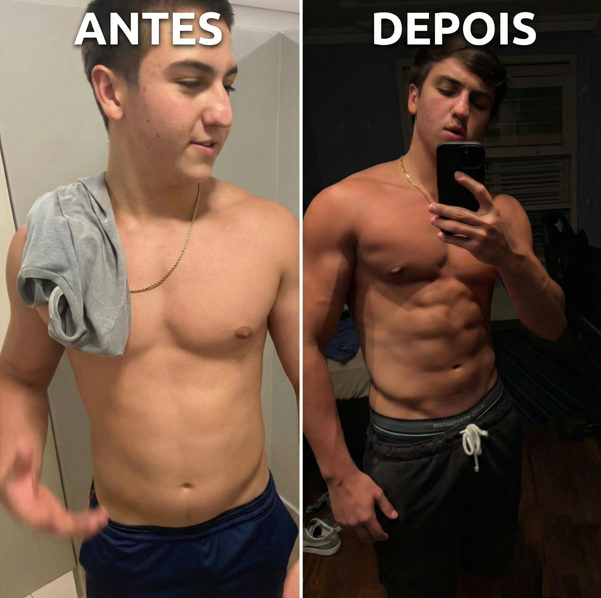 Antes e Depois Pedro